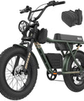 All Terrain Electric Bike With 750W Motor For A Smooth Cruise At 25 MPH 50 Mile Range 20 Inch Fat Tires 48V Removable Battery UL Certified