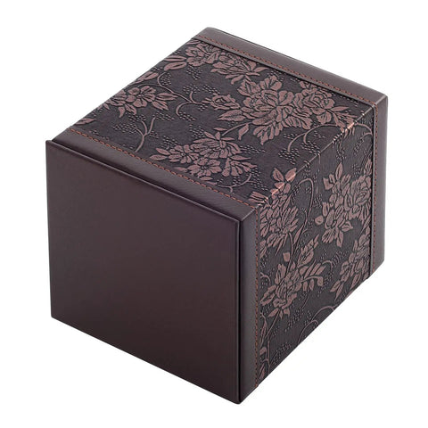 Cool Leather Tissue Box Holder With Magnetic Bottom Modern Square Cover For Napkins And Facial Tissues Durable MDF Frame