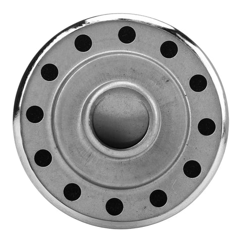Top view of Round Valve Cover Breather Kit For SBC BBC SBF V8 Engines, Push In Breather, Oil Filler Cap Replacement