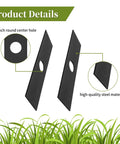 Two Pack 613223 Edger Blades Compatible With Seven And A Half Inch Edgers Replacement Blades For String Trimmer Attachments Heavy Duty Yard Work Ready To Go, showing two 7.5-inch blades with round center holes and steel material.