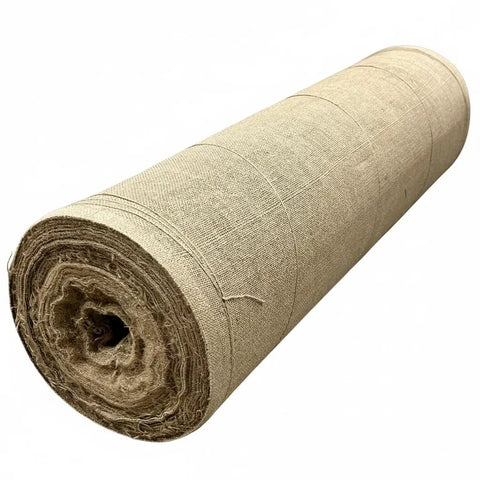 Burlap Fabric Roll 36 Inch Wide by 150 Feet Long Non Fraying Tight Woven Natural Burlap For Outdoor Wedding Aisle Runners