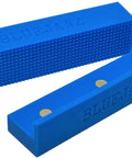 Heavy Duty Heat Resistant Magnetic Soft Jaws For Bench Vise Drill Press Clamps in blue, featuring non-slip texture for secure gripping.
