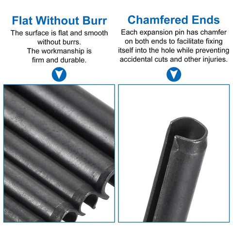 Pro Grade Slotted Spring Pins Carbon Steel Assortment Kit Heavy Duty Split Expansion Roll Fasteners For Auto Shop And Diy Fixes With Rock Solid Construction No Sweat Installation And Rust Proof Finish That Knocks It Out Of The Park Every Time