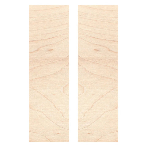 Curly Maple Knife Handle Material Set for DIY Projects, Natural Wood Scales for Custom Knives, 4 Pieces, 3/8 x 1.5 x 5 Inches