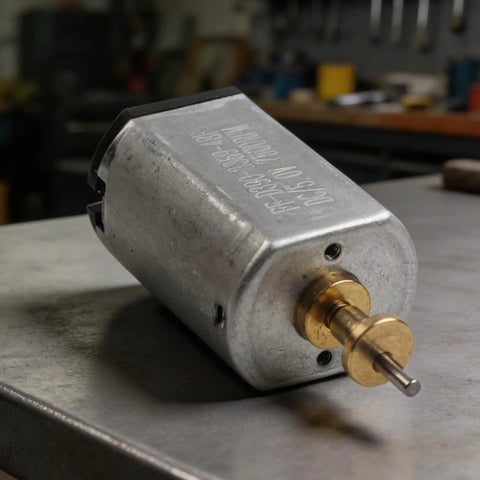 Heavy Duty 7500 Rpm Electric Motor For M5 And P800 Hair Trimmers 5V High Speed metal motor on a workbench.