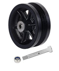 6x2 Inch V-Groove Cast Iron Wheel Heavy Duty 1000 Lb Capacity For Sliding Gates And Rolling Doors On V-Track Black Wheel with bearing