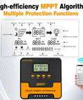 MPPT solar charge controller with display showing statistics, part of Complete 3000W 24V Solar Power Kit With 960W Panel Array 6KW.