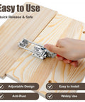 Beefy Heavy Duty Toggle Clamp With 2000 Lbs Load Capacity, Cam Action U-Bolt Self-Lock Latch in use on wooden surface
