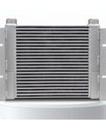 High Flow 200 Liters Per Minute Hydraulic Oil Cooler With Air Cooled Radiator and rugged oil cooling exchanger front view