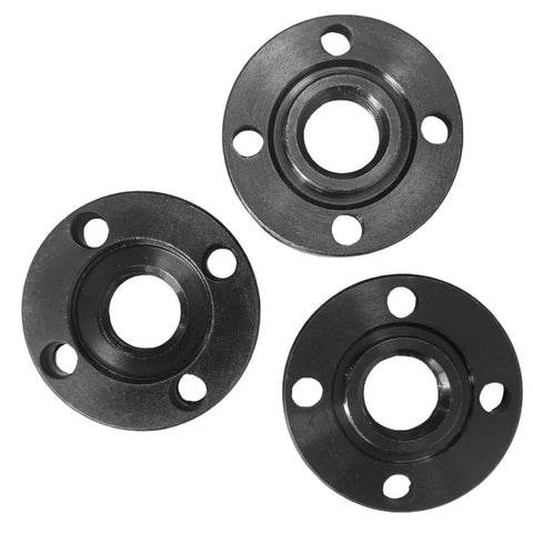 Three Pack Five Eighths Inch Eleven Thread Hex Flange Nut For Angle Grinders Replacement Parts Fits DeWalt Models DWE4011 DWE4012 DWE402 DWE4120