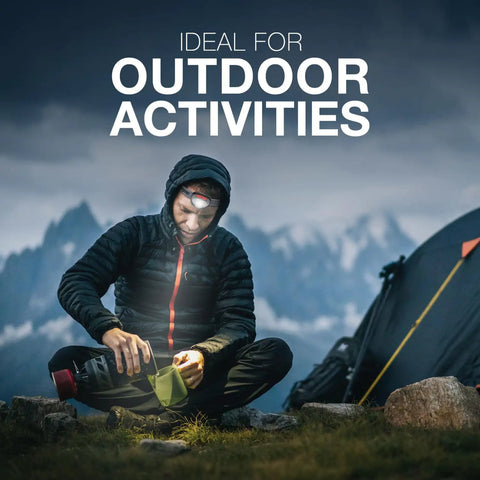 Using Vision HD Plus LED Headlamp With Pivoting Beam And Digital Focus, Water Resistant, Hands Free Camp Gear Light With Memory Recall