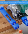 Ultra Precision Adjustable Cutting Machine Base Guide For Circular Saw Milling And Positioning Clamp shown in use