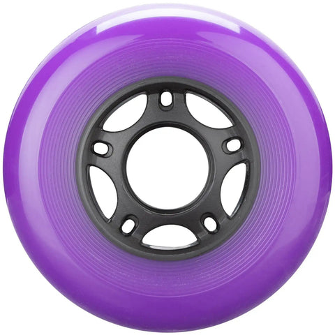 8 Pack Inline Skate Wheels Set For Roller Blades Scooters RipStik Replacement 64mm 70mm 72mm 76mm 80mm 85A Durable Purple Polyurethane