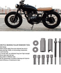 Heavy Duty 9 To 23mm Motorcycle Bearing Puller Internal Extractor Tool Kit High Strength Steel Build For Durable Service Ensuring Even Force Distribution During Removal Process To Protect Frame Integrity And Engine Block For Pro Shop Mechanics, stainless steel parts