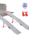 Heavy Duty 74 Inch Atv Ramps 2 Pack With Hella Secure Anti Slip Grip and Rock Solid Stability for Pickup Trucks loading gear.