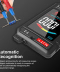 Ultra Thin Rechargeable Digital Multimeter With 3.2 Inch Color LCD Auto Ranging displaying resistance measurement