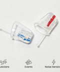 High Fidelity Earplugs 19dB Noise Reduction For Musicians And Showgoers Large Fit Protective transparent earplugs with filters