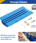 7 Inch Bandsaw Resaw Guide For 14 Inch Band Saws Pro Grade Narrow Cut Accessory shown with bolts and hardware