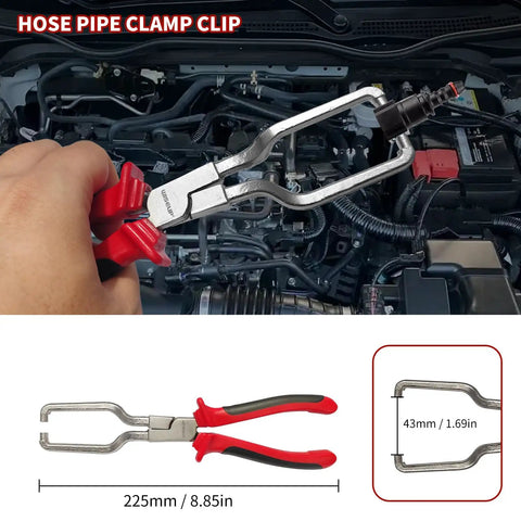 Eight Piece Fuel Line Disconnect Tool Set Pro Grade Must Have All In One Kit with hose clamp pliers