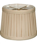 Gather Pleated Drum Chandelier Shade Beige Tone With 5 Inch Top Diameter, 6 Inch Bottom Diameter, 4.5 Inch Slant Height