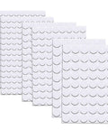 580 Pcs Self Adhesive Screw Hole Stickers Six Pack White Caps For 12mm 15mm And 21mm Dustproof Covers shown in sheets