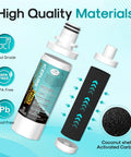 Fridge Ready Replacement Water Filter And Air Filter Kit 4 Pack For Kenmore Elite 9980 LFXS26973S LT1000P with coconut carbon core
