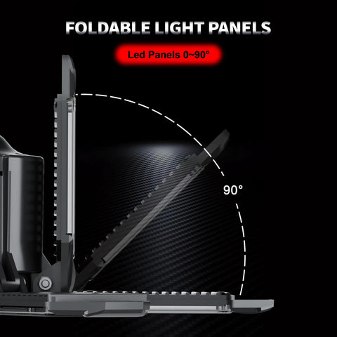 Foldable panels of Motion Sensor Garage Light With Upgraded PIR, 20000 Lumen Output 200W Ceiling LED Motion Activated Light