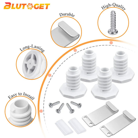 Beefed Up Dryer Stacking Kit For Whirlpool And Maytag Standard And Long Vent Dryers And Washers, W10869845 Replacement, Compatible With W10298318 W10761316 AP6047938 PS3407625, Easy Install With Screws, Clips And Brackets