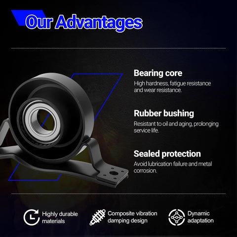 Rear Driveshaft Center Support Bearing OEM Grade Replacement Drop-In Fit for 2015-2018 Dodge Charger Chrysler