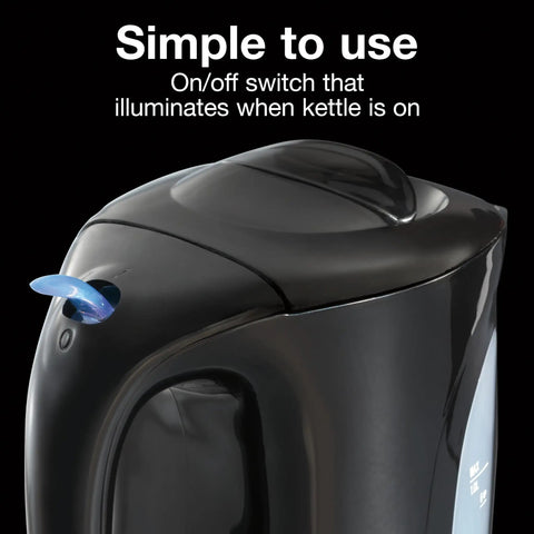 Electric Tea Kettle With Detachable Cord 1 Liter Water Boiler And Heater 1000 Watts For Rapid Boiling Auto Shutoff shown