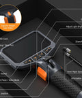 10ft Articulating Borescope For Mechanics And HVAC Inspections Two Way Camera Probe lets you steer up down and around tight corners