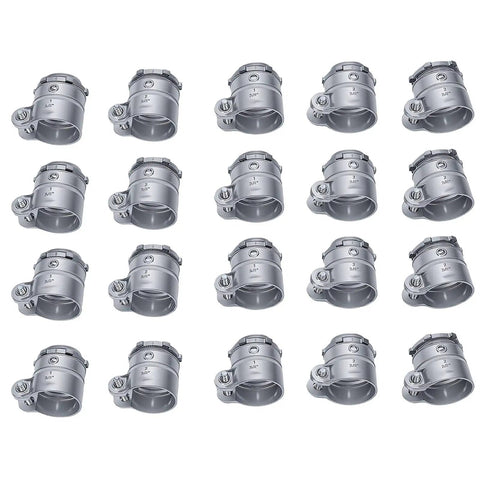 Heavy Duty Three Quarter Inch Conduit Squeeze Connector Fitting in zinc alloy, 16 units for quick installs and secure fittings.