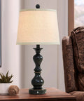 Get These Awesome 26 Inch Tall Rustic Black Farmhouse Table Lamps Set Of Two With Handy Usb Ports Perfect For Bedroom Living Room Study Office Adding Super Warm Cozy Vintage Charm To Your Home single lamp on side table
