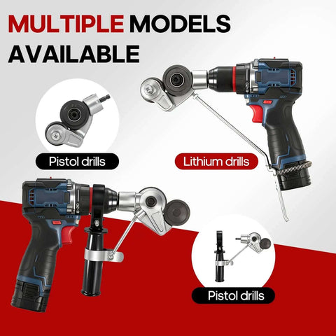 Multiple drills with Metal Nibbler Drill Attachment Turn Your Power Drill Into A Pro Level Sheet Metal Cutter With A Double Cut Design