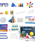 Over 220 Lab Experiments Science Kit for Kids STEM Learning Toys Educational Science Tools Gift Set displayed with contents.