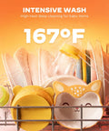 Plug And Play Portable Countertop Dishwasher With Zero Plumbing Hookup Five Liter Tank Seven Wash Cycles For Apartment Dwellers Rv Camper Or Dorm Featuring Auto Dry And Heavy Duty Grime Smasher To Keep Dishes Crisp Daily with baby items and high-heat cleaning at 167°F.