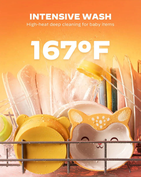 Plug And Play Portable Countertop Dishwasher With Zero Plumbing Hookup Five Liter Tank Seven Wash Cycles For Apartment Dwellers Rv Camper Or Dorm Featuring Auto Dry And Heavy Duty Grime Smasher To Keep Dishes Crisp Daily with baby items and high-heat cleaning at 167°F.