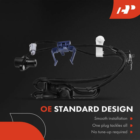 Front Pair Abs Wheel Speed Sensors Compatible With Toyota Camry Lexus Es300 Es330 Solara 2002 2008 with installation wiring.