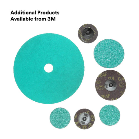 Ceramic Abrasive Fiber Disc 7 In X 7/8 In 60 Grit Resin Bond For Metal Grinding And Welds with multiple angle views