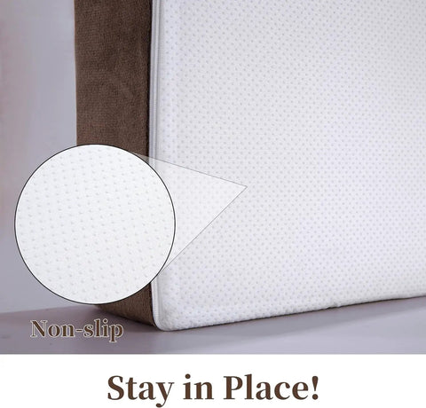 Non-slip base detail of Comfy Foam Recliner Chair Cushions With Back Support For Elderly Non Slip 4 Inch Thick Seat Cushion