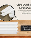 36 Inch Clear Piano Living Hinge Replacement For Drum And Amp Shields, showcasing ultra-durable textured teeth for secure grip.
