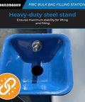 Heavy Duty Steel Bulk Bag Filling Station Stand For FIBC Bags 52 By 52 Inches Hands Free Loading Open Center Frame