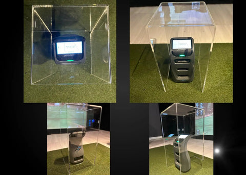 Eye Mini Protective Case For Golf Launch Monitors Like Foresight GC3 GCQuad And Bushnell Launch Pro Heavy Duty 6mm Acrylic Shield