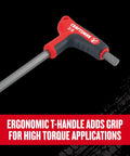 V Series Hex Key Allen Set 9 Piece SAE With X Tract Extraction Technology To Remove Up To 50 Percent Rounded Fasteners, ergonomic T-handle