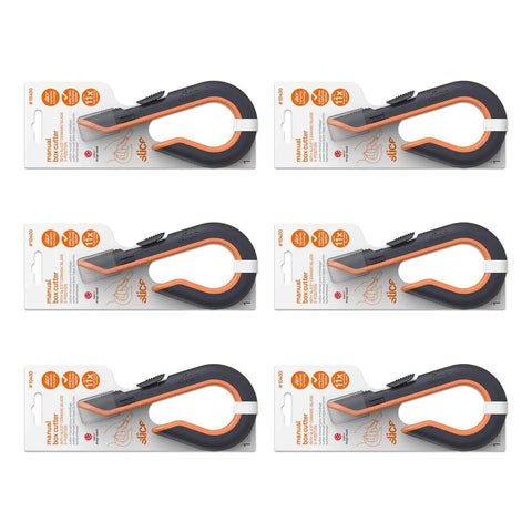 Retractable Box Cutter You Can Trust With Finger Friendly Edge 3 Position Lock Zirconium Oxide Safety Tip Nonconductive Rust Free Stays Sharp Up To 11x Longer Than Metal 6 Pack Utility Knife Set