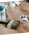 Soft Close Cabinet Hinges With Quiet Damping For Full Overlay Kitchen Cabinets And Face Frame Hardware 2 Pack Durable Steel Silver Finish Ideal For Wardrobes And Shoe Cabinets Easy To Install next to paint can and brush on wooden floor