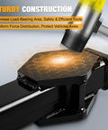 Heavy Duty Steel Wheel Bearing And Hub Removal Tool with sturdy construction shown in use to protect axles from damage.