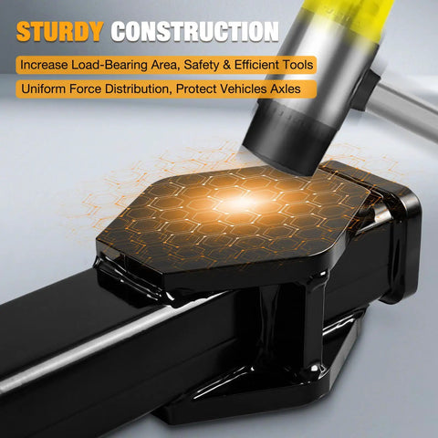 Heavy Duty Steel Wheel Bearing And Hub Removal Tool with sturdy construction shown in use to protect axles from damage.