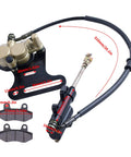 Plug And Play 12mm Rear Disc Hydraulic Brake Master Cylinder Caliper Kit For Dirt Bikes Fits 70cc To 150cc Models With Included Fluid And Pads Ready To Bolt On