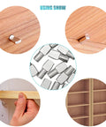 22 Pack Heavy Duty Nickel Plated Shelf Support Pegs For Home Storage, 1/4 Inch Spoon Style Cabinet Pin Holders Made From Tough Zinc Alloy In Sleek Silver Finish With No Fuss Install For Closets And Kitchens, showing installation in a cabinet.